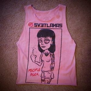 Punk rock band shirt svetlanas mens S